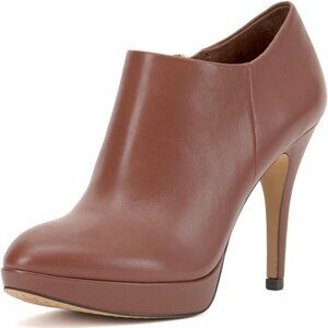 Vince Camuto Women's Chocolate Closed Pointed Toe High Heel Elvin Bootie